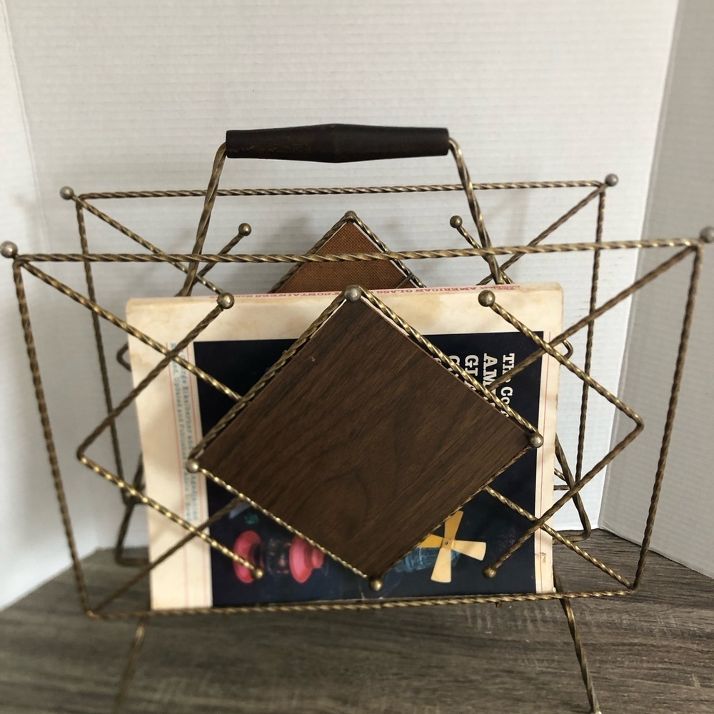 Vintage MCM Magazine Rack
